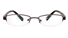 Vista First 1049 Stainless Steel/ZYL Mens&Womens Half Rim Optical Glasses