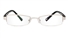 Vista First 1041 Stainless Steel/ZYL Half Rim Mens Optical Glasses