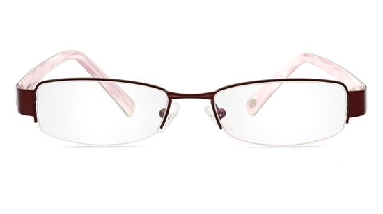 Vista First 1078 Stainless Steel/ZYL Half Rim Mens Optical Glasses