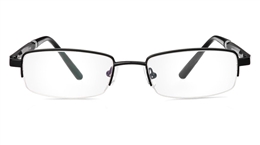 Vista First 1040 Aluminum Half Rim Mens Optical Glasses for Classic,Party,Sport,Nose Pads Bifocals
