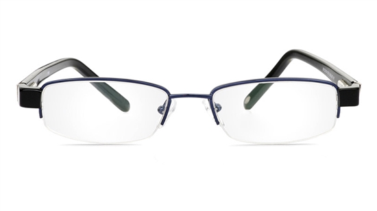 Vista First 1069 Stainless Steel/ZYL Half Rim Mens Optical Glasses