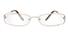 Vista First 1070 Stainless Steel/ZYL Half Rim Womens Optical Glasses