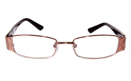 Poesia eso6031 Stainless Steel/ZYL Full Rim Womens Optical Glasses for Fashion,Party,Sport,Nose Pads Bifocals