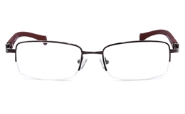 Vista First 1603 Half Rim Mens Optical Glasses for Classic,Party,Nose Pads Bifocals