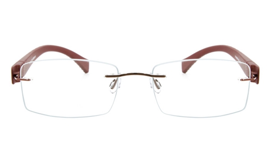 Vista First 5022 Stainless Steel Mens&Womens Rimless Optical Glasses