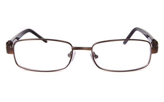 Poesia 1602 Stainless Steel/ZYL Full Rim Womens Optical Glasses