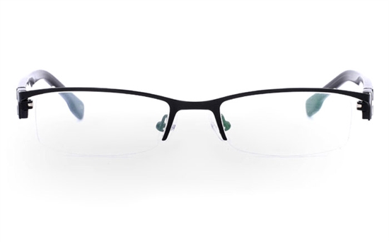 SF861 Stainless Steel/ZYL Mens&Womens Half Rim Optical Glasses
