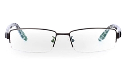 9837 Monel Half Rim Mens Optical Glasses for Fashion,Classic,Party,Sport,Nose Pads Bifocals