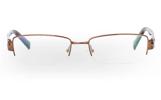 9857 Monel Mens&Womens Half Rim Optical Glasses