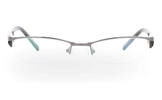 OD-1004 Stainless Steel/ZYL Mens&Womens Half Rim Optical Glasses