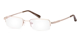 Vista First 2018 Titanium Memory Mens Womens Half Rim Optical Glasses for Fashion,Classic,Party,Nose Pads Bifocals