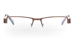 VPR2081V Stainless Steel/ZYL Half Rim Mens Optical Glasses