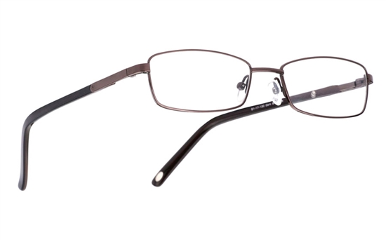 Poesia 1012 Stainless Steel/ZYL Full Rim Mens Optical Glasses