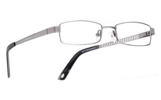 Poesia 1005 Stainless Steel/ZYL Full Rim Mens Optical Glasses