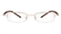 Poesia 1038 Stainless Steel/ZYL Half Rim Mens Optical Glasses