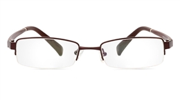 Vista First 1083 Polycarbonate(PC) Mens Womens Half Rim Optical Glasses for Fashion,Nose Pads 
