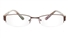 Vista First 1074 Stainless Steel/ZYL Half Rim Mens Optical Glasses