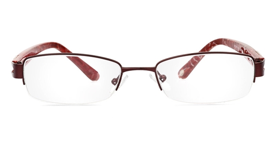 Vista First 1804 Stainless Steel/ZYL Half Rim Womens Optical Glasses