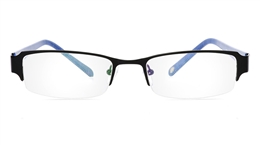 Vista First 1057 Monel Mens Womens Half Rim Optical Glasses for Fashion,Classic,Party,Sport,Nose Pads Bifocals