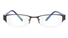 Vista First 1057 Monel Mens&Womens Half Rim Optical Glasses Vista First 1057 Monel Mens&Womens Half Rim Optical Glasses