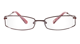 Vista First 1806 Stainless Steel Semi-rimless Womens Optical Glasses for Fashion,Classic,Party,Nose Pads 