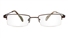 Poesia 1036 Stainless Steel/ZYL Mens&Womens Half Rim Optical Glasses