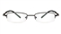 Poesia 1038 Stainless Steel/ZYL Half Rim Mens Optical Glasses