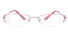 Vista First 1801 Stainless Steel Semi-rimless Womens Optical Glasses