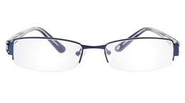 Vista First 1074 Stainless Steel/ZYL Half Rim Mens Optical Glasses for Classic,Party,Sport,Nose Pads 