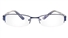 Vista First 1074 Stainless Steel/ZYL Half Rim Mens Optical Glasses