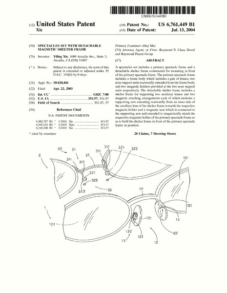 US Patent 6,761,449