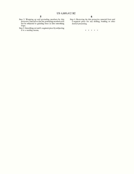 US Patent 6,889,412 US Patent 6,889,412